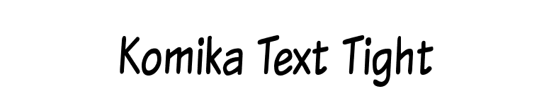 Komika Text Tight font preview