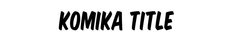 Komika Title font preview