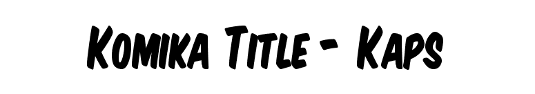 Komika Title - Kaps font preview