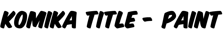Komika Title - Paint font preview