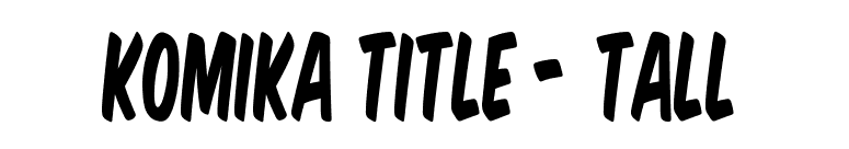 Komika Title - Tall font preview