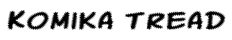 Komika Tread font preview