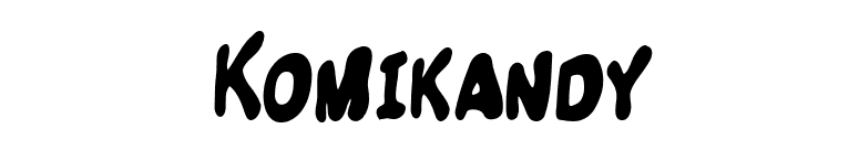 Komikandy font preview