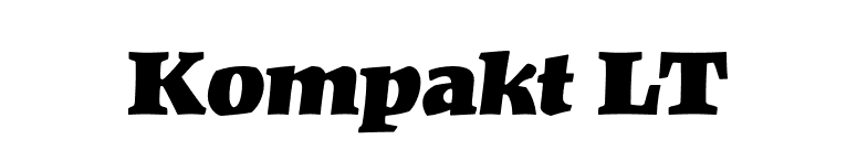 Kompakt LT font preview