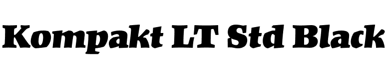 Kompakt LT Std Black font preview