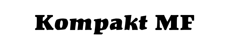 Kompakt MF font preview