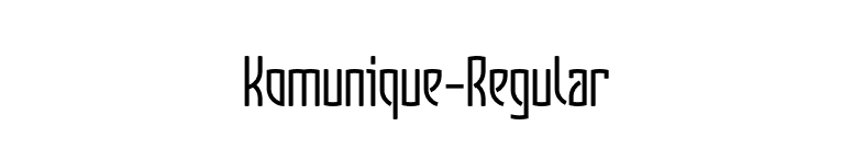 Komunique-Regular font preview