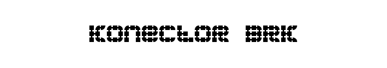Konector BRK font preview