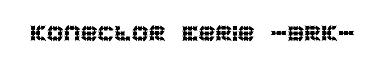 Konector Eerie -BRK- font preview