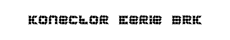 Konector Eerie BRK font preview