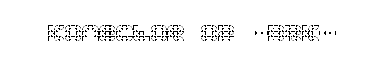 Konector O2 -BRK- font preview