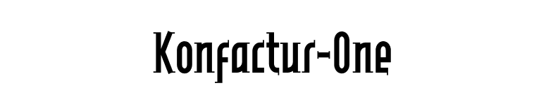 Konfactur-One font preview