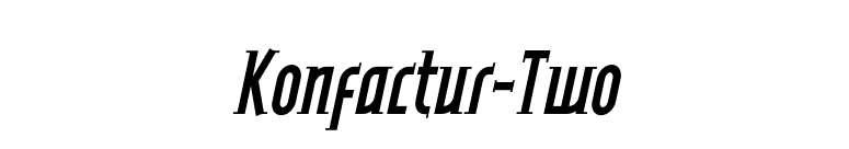 Konfactur-Two font preview