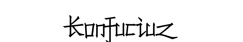 Konfuciuz font preview