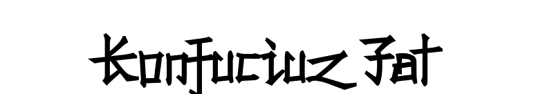 Konfuciuz Fat font preview