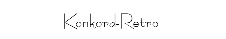 Konkord-Retro  font preview