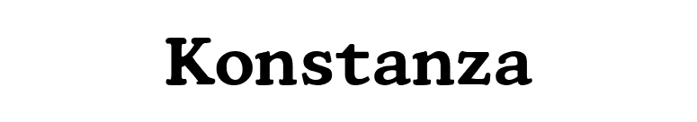 Konstanza font preview