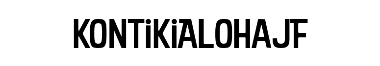 KonTikiAlohaJF font preview