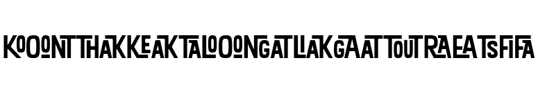 KonTikiAlohaLigaturesJF font preview