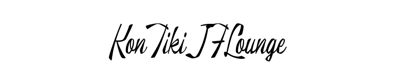 KonTikiJFLounge font preview