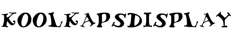KoolKapsDisplay font preview