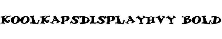 KoolKapsDisplayHvy Bold font preview
