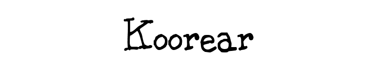 Koorear font preview