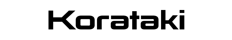 Korataki font preview