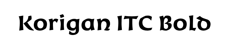 Korigan ITC Bold font preview