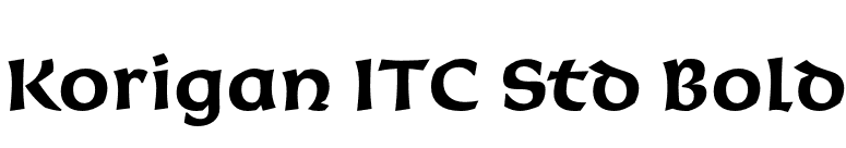 Korigan ITC Std Bold font preview
