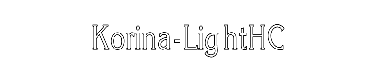 Korina-LightHC font preview
