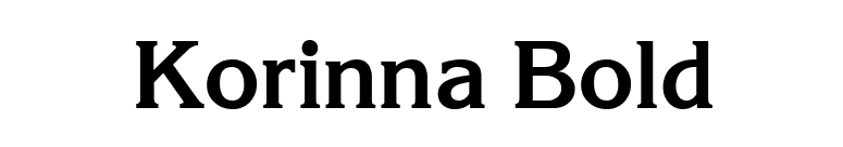 Korinna Bold font preview