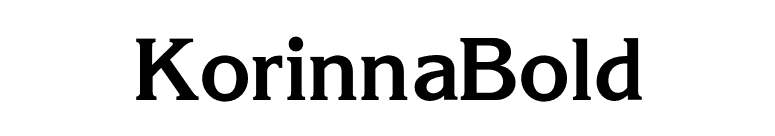 KorinnaBold font preview