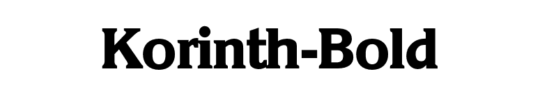 Korinth-Bold font preview