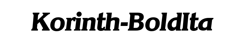 Korinth-BoldIta font preview