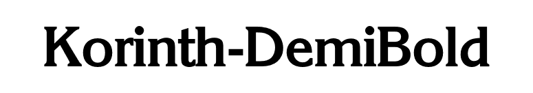 Korinth-DemiBold font preview