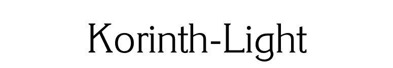 Korinth-Light font preview