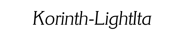 Korinth-LightIta font preview