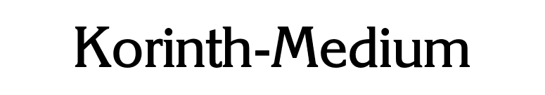 Korinth-Medium font preview