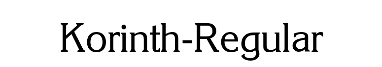 Korinth-Regular font preview