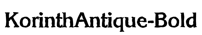 KorinthAntique-Bold font preview