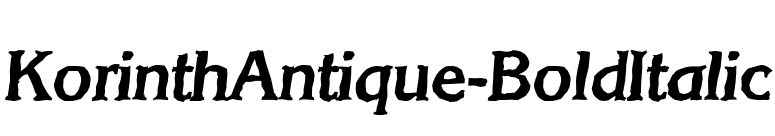 KorinthAntique-BoldItalic font preview