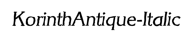 KorinthAntique-Italic font preview