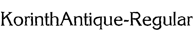 KorinthAntique-Regular font preview