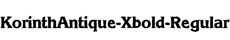 KorinthAntique-Xbold-Regular font preview