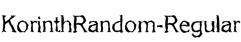 KorinthRandom-Regular font preview
