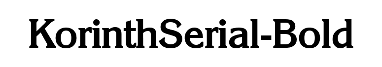 KorinthSerial-Bold font preview