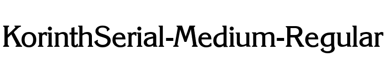 KorinthSerial-Medium-Regular font preview