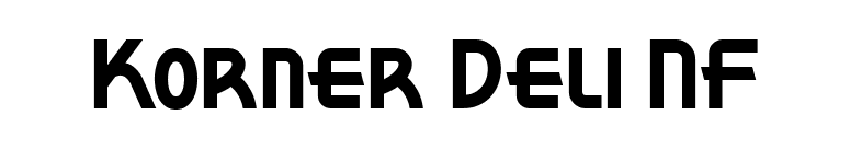 Korner Deli NF font preview
