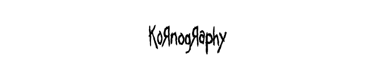 KoRnOgRaPhY font preview
